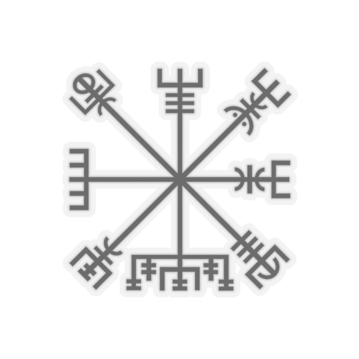 Vegvísir Kiss-Cut Sticker