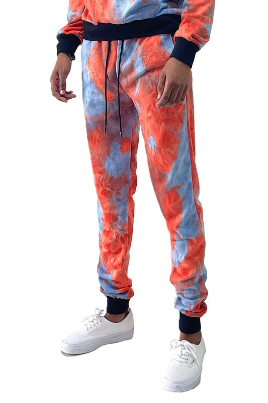 COTTON TYE DYE SWEAT PANTS