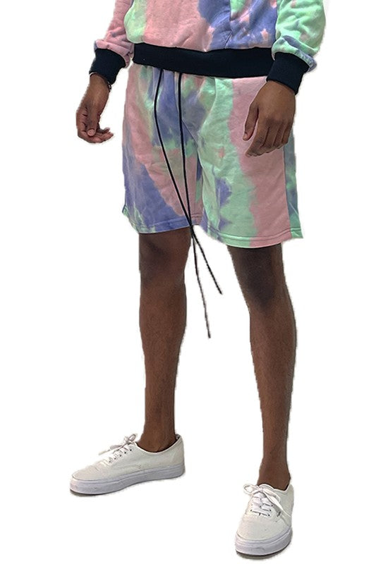 Weiv Mens Tye Dye Sweat Shorts