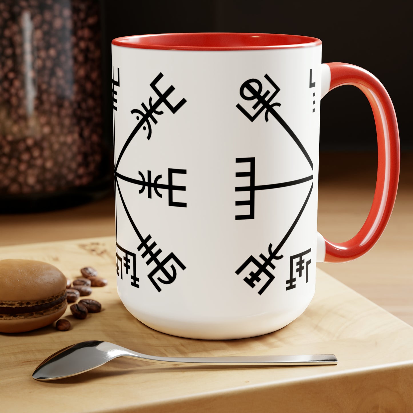 Vegvísir Two-Tone Coffee Mug, 15oz