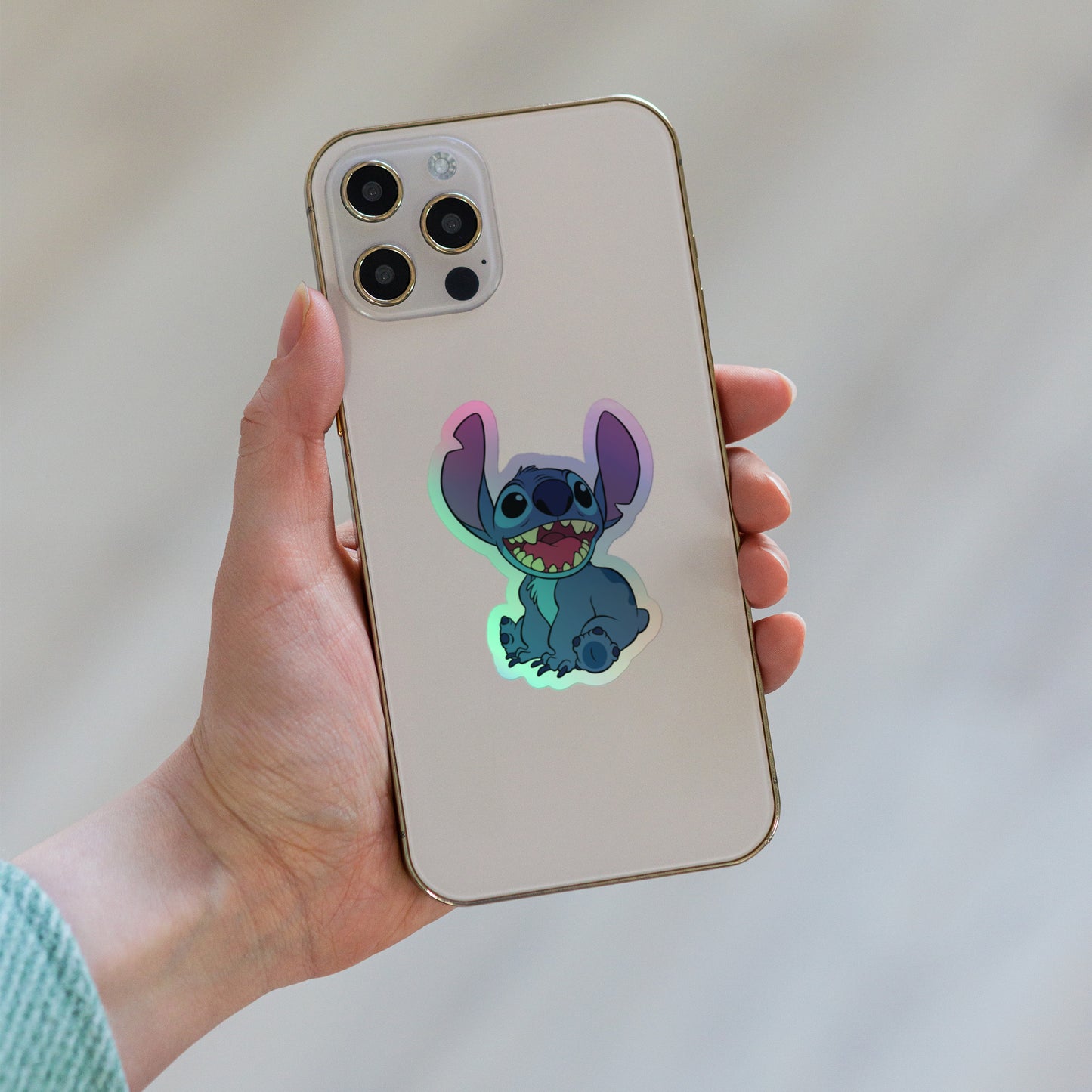 Stitch Holographic Sticker