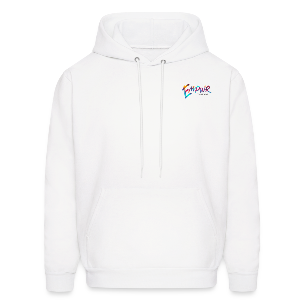 Colorful EMPWR Logo Hoodie - white