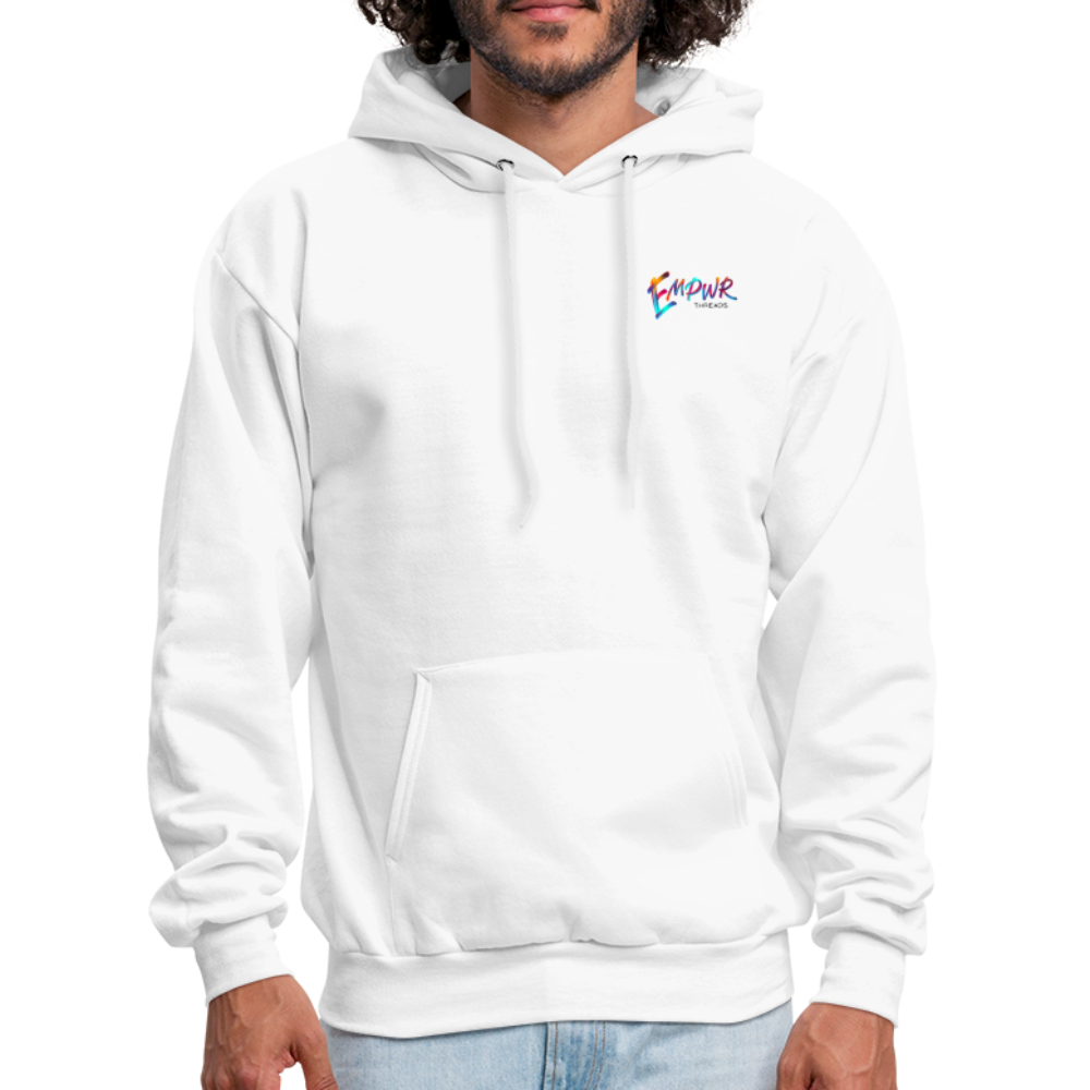 Colorful EMPWR Logo Hoodie - white