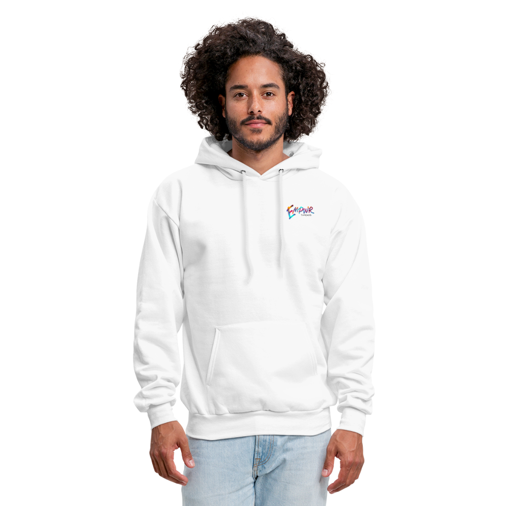 Colorful EMPWR Logo Hoodie - white