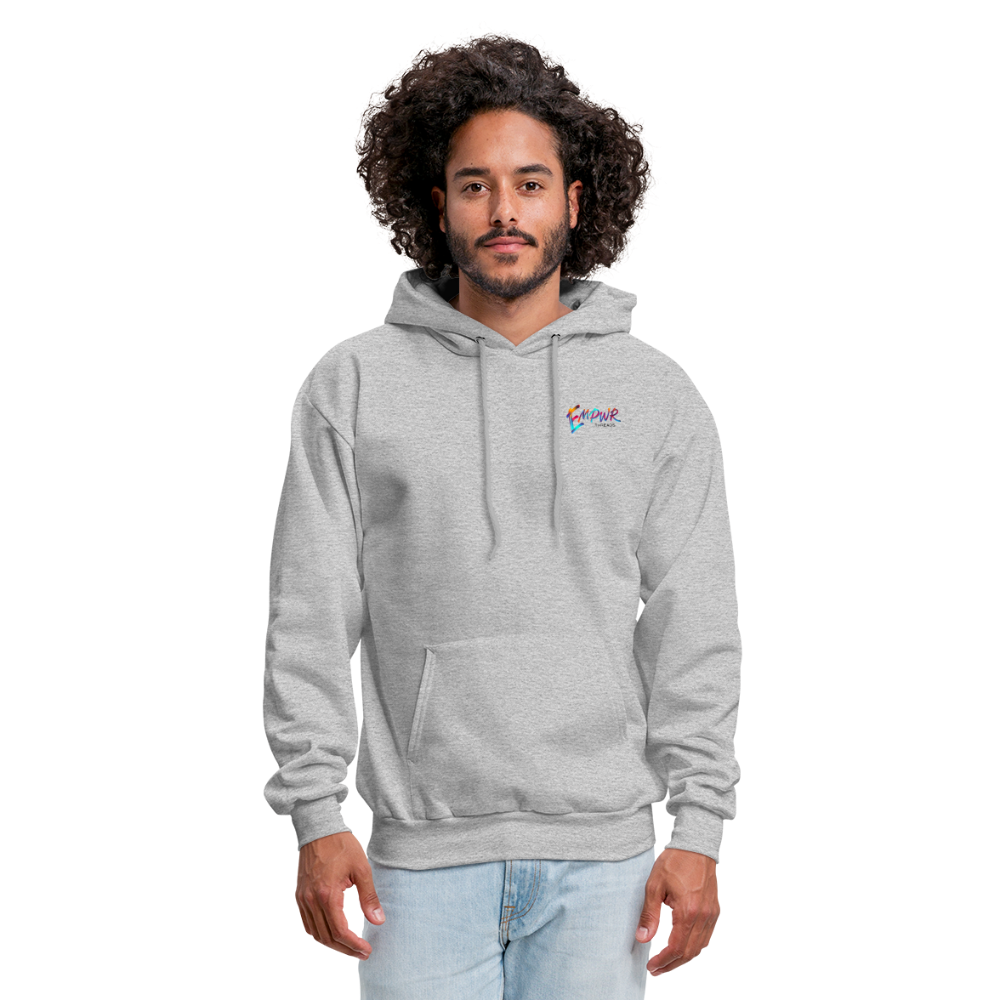 Colorful EMPWR Logo Hoodie - heather gray