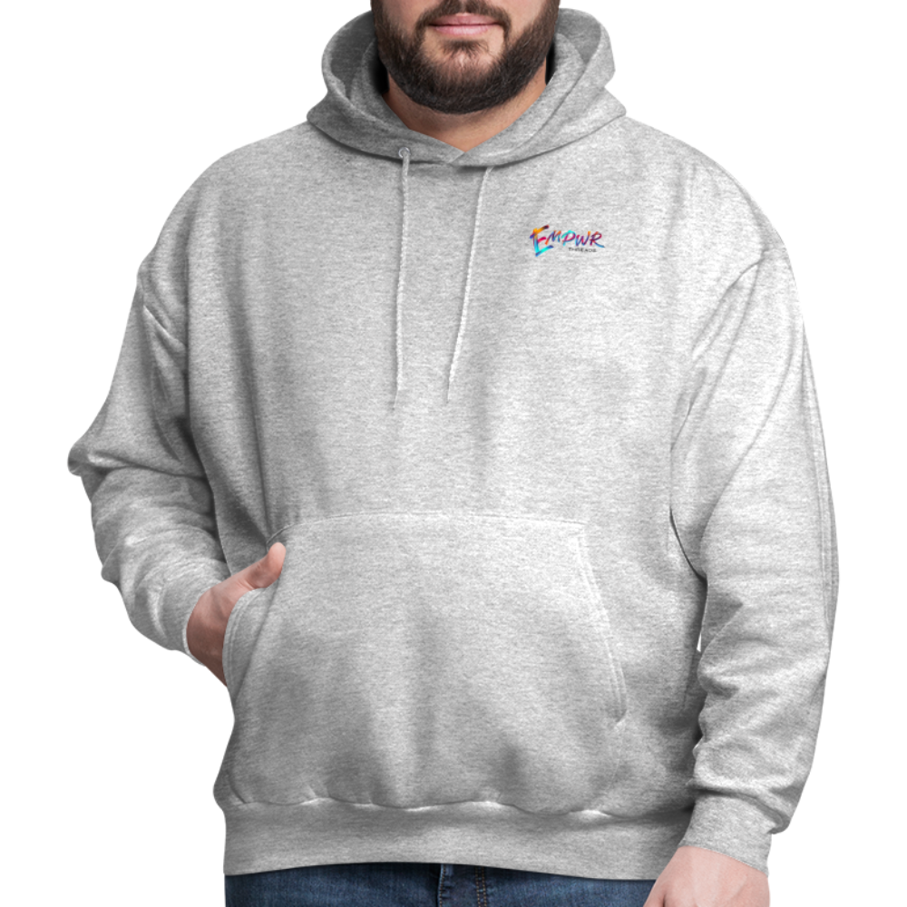 Colorful EMPWR Logo Hoodie - heather gray