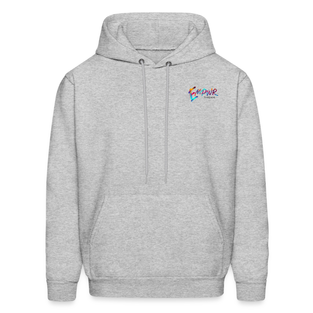 Colorful EMPWR Logo Hoodie - heather gray