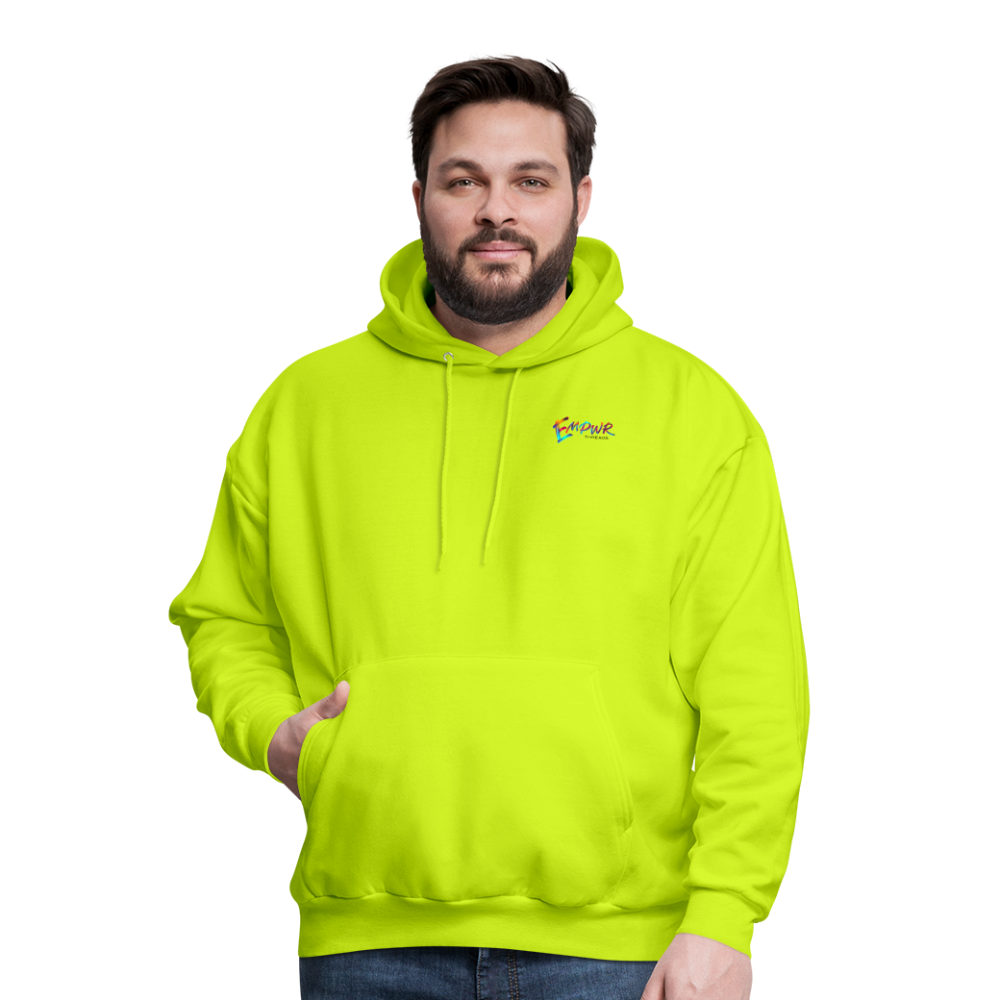 Colorful EMPWR Logo Hoodie - safety green