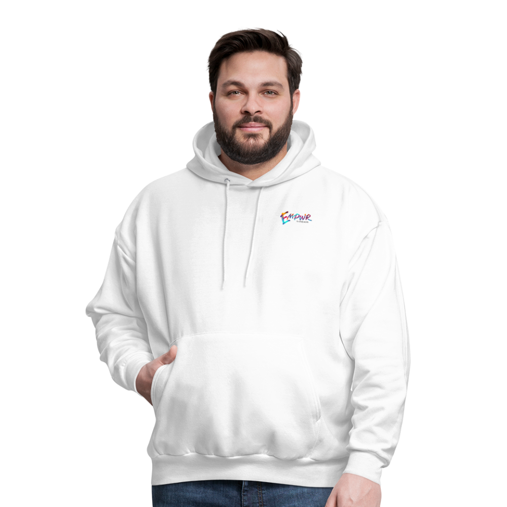 Colorful EMPWR Logo Hoodie - white