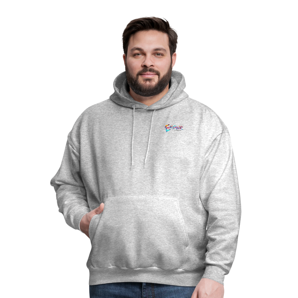 Colorful EMPWR Logo Hoodie - heather gray