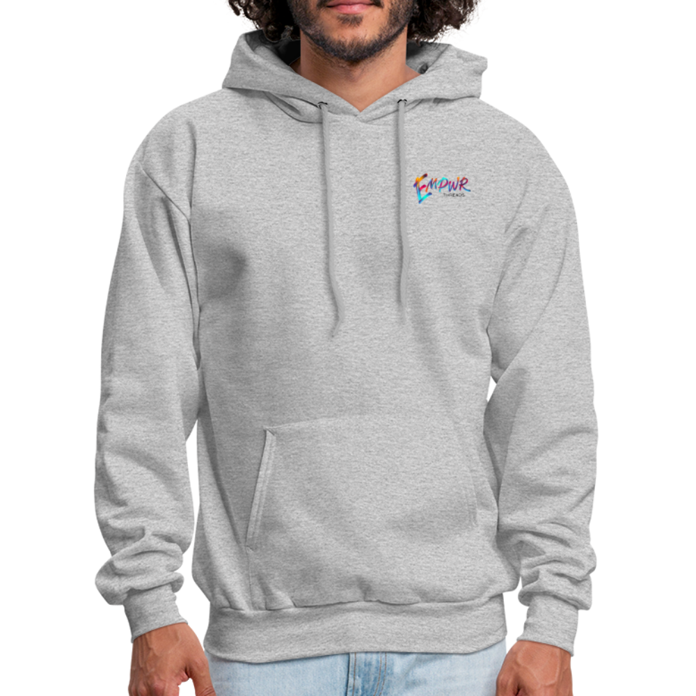 Colorful EMPWR Logo Hoodie - heather gray