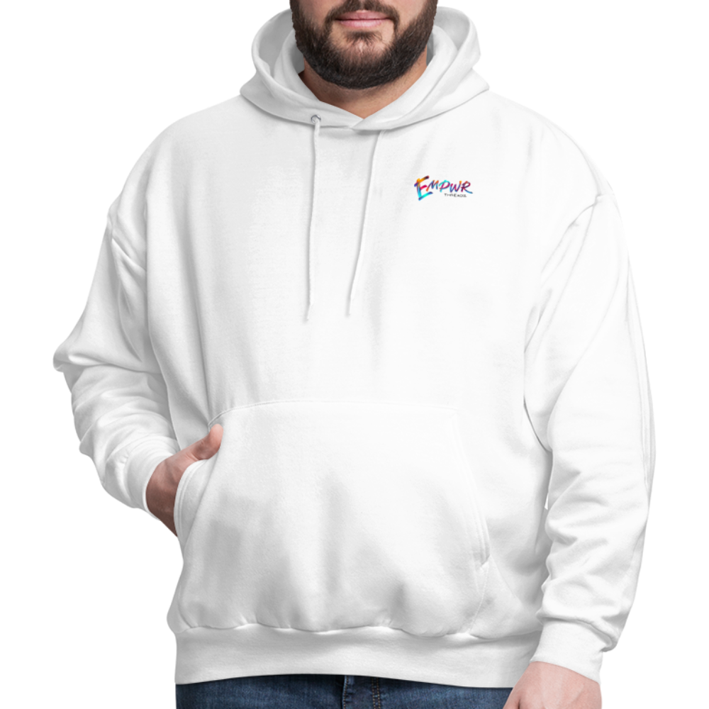 Colorful EMPWR Logo Hoodie - white